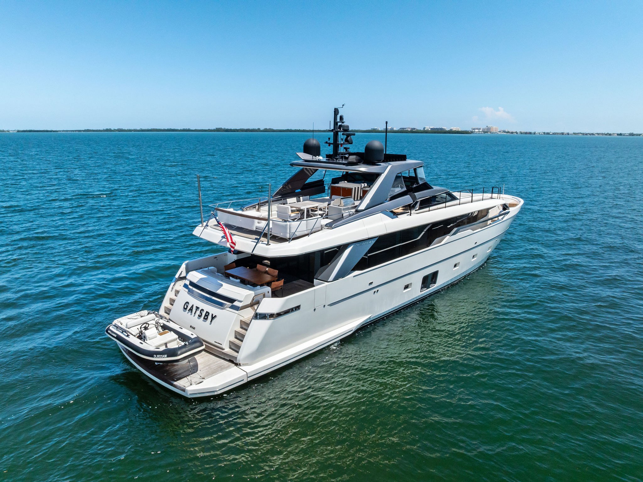 GATSBY - 2021 Sanlorenzo SL96 Asymmetric motor yacht underway in South Florida